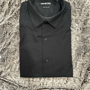 Unlisted by Kenneth Cole Men's Black Dress Shirt
